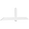 Ekena Millwork Eugene Architectural Grade PVC Gable Bracket, 96"W x 28"H x 2"D x 6"F, 7/12 Pitch GBP096X28X0206EUG00 - alternate 1
